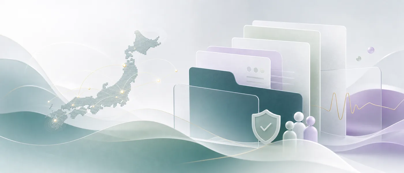 全国対応と情報整理を表す抽象ビジュアル
